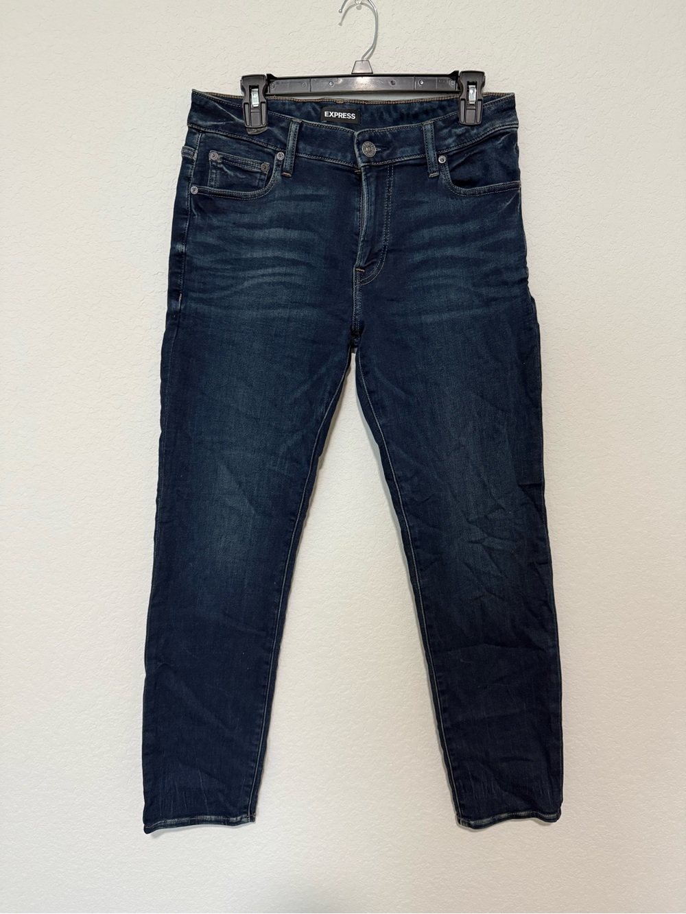 Express Men’s Navy Slim Straight Jeans 29 x 30